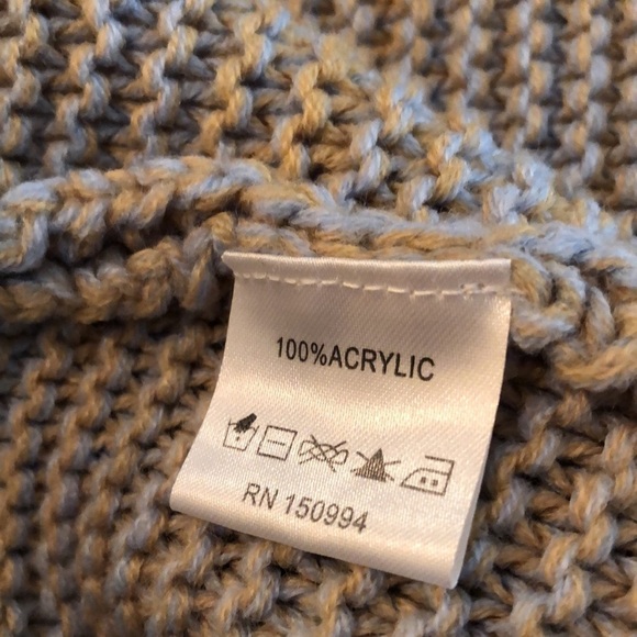 Nikkak Spaced Dyed Yarn Long Ballon Sleeve Cardigan Sweater Size M - Picture 8 of 9